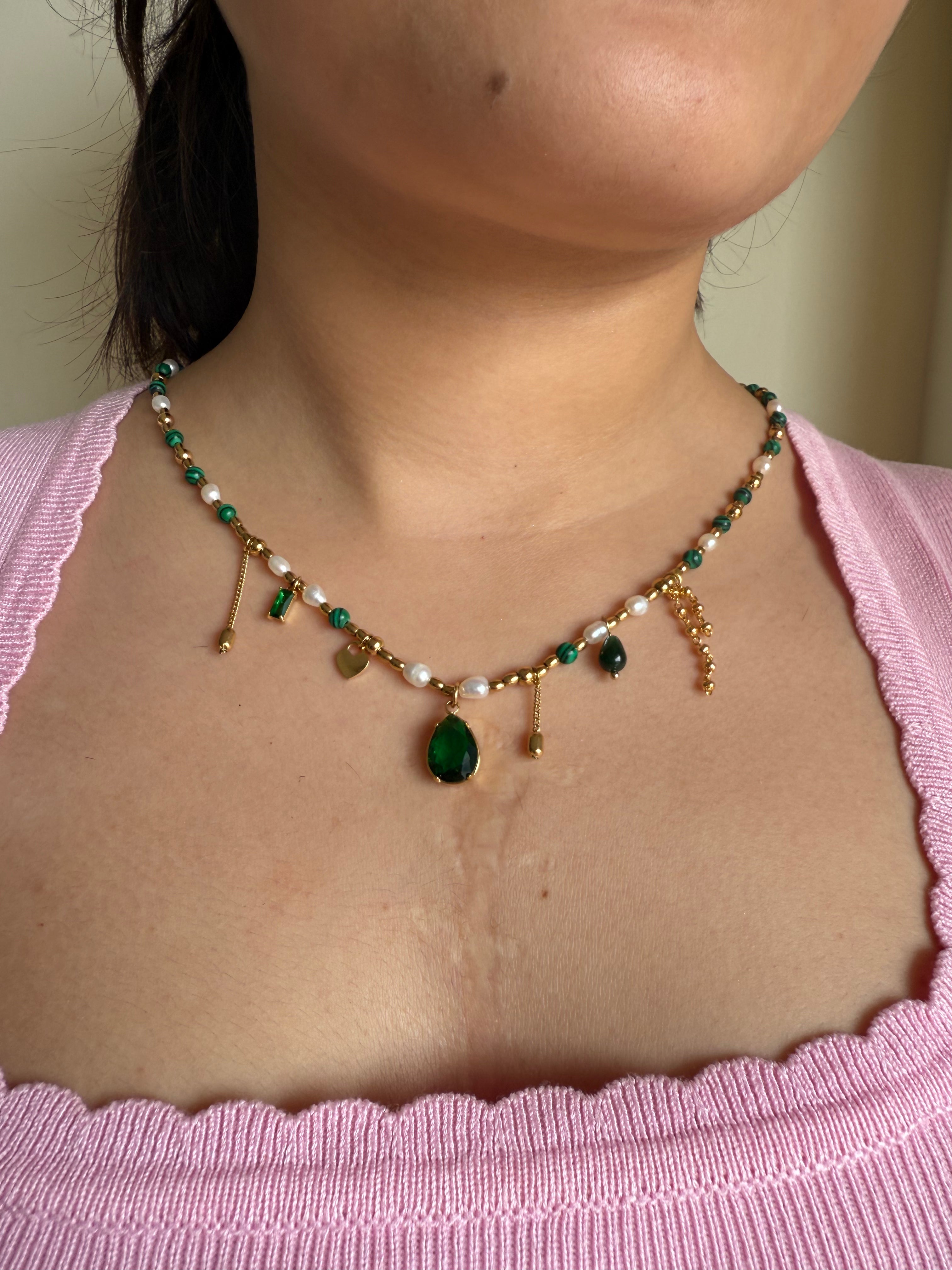 Emerald Muse necklace