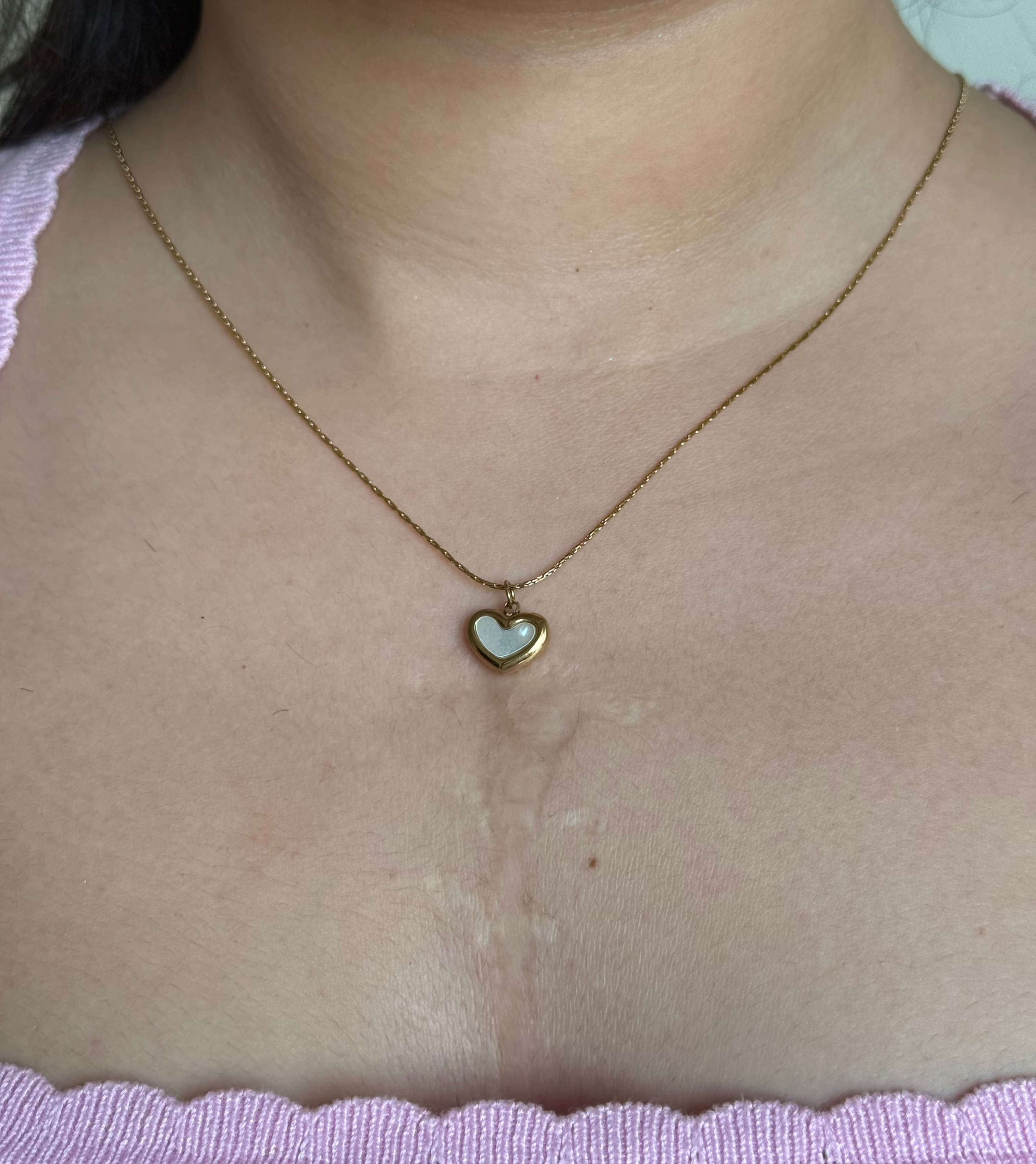 Minimal heart Necklace