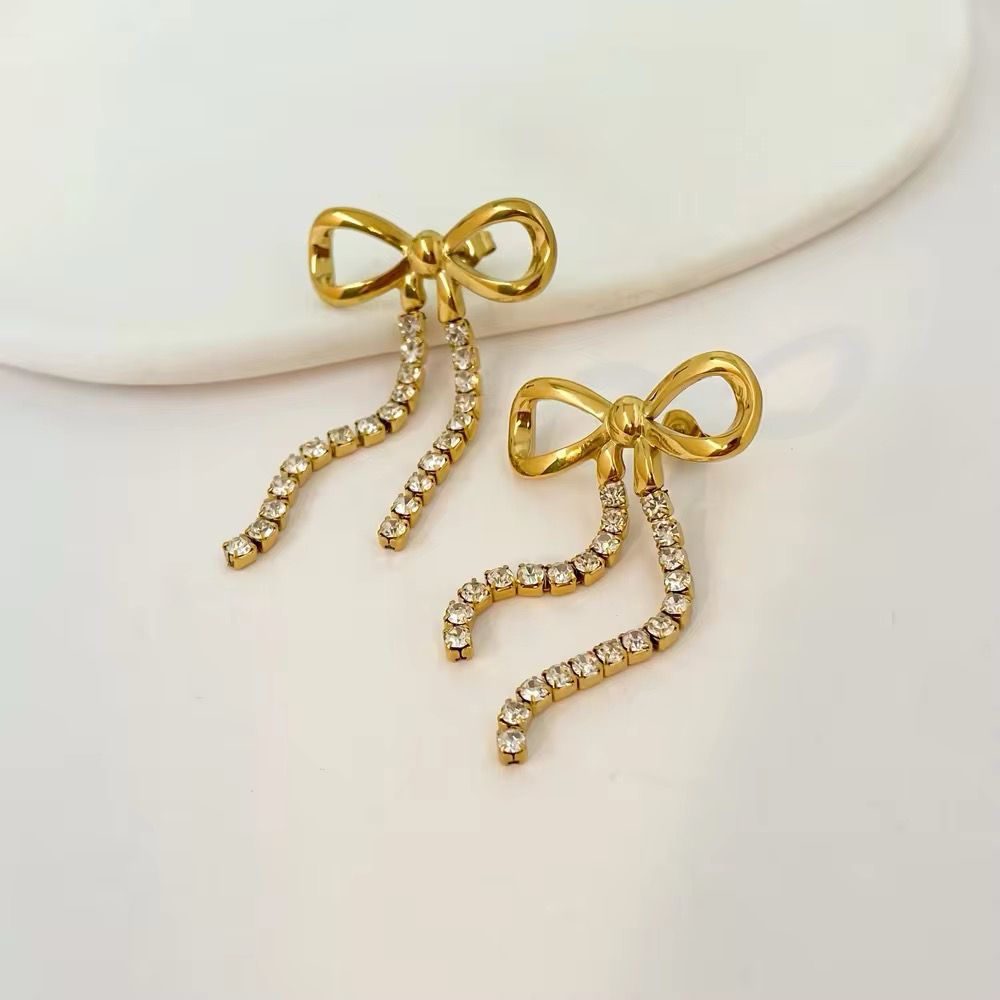 I bow you earrings