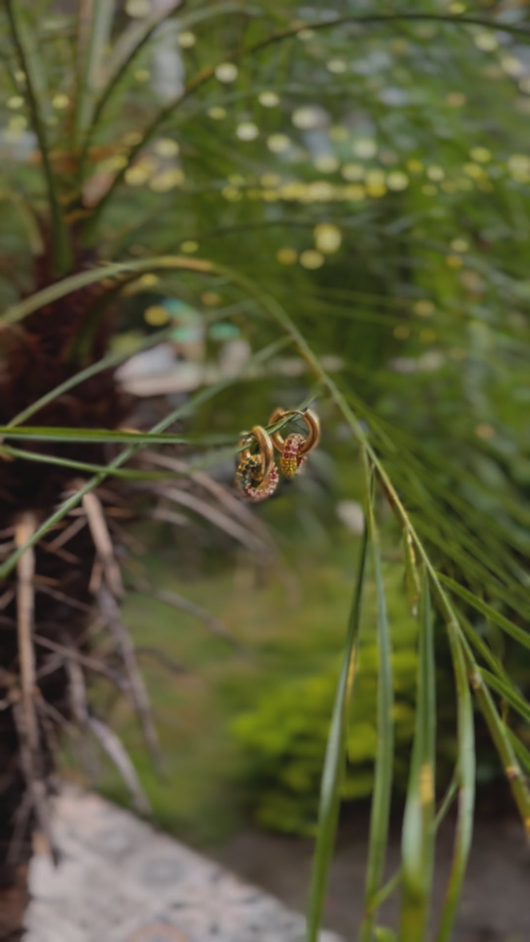 Looped hoop earrings