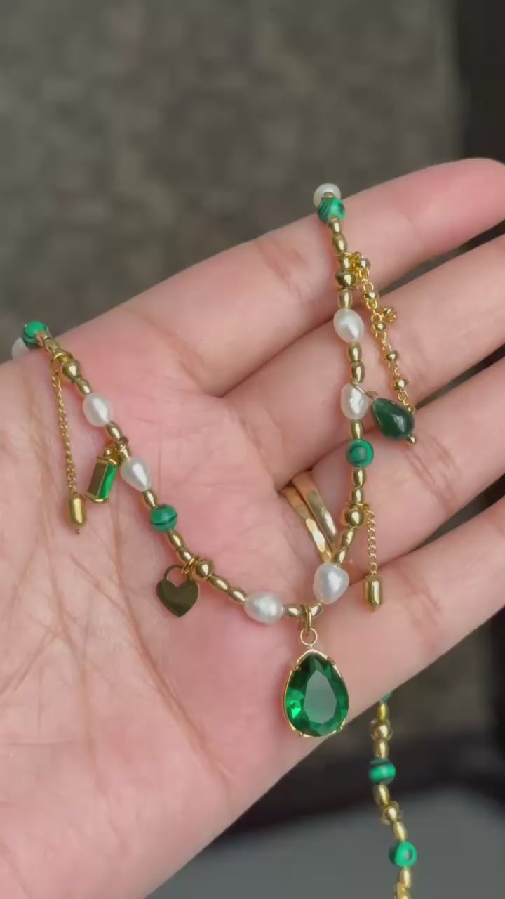 Emerald Muse necklace